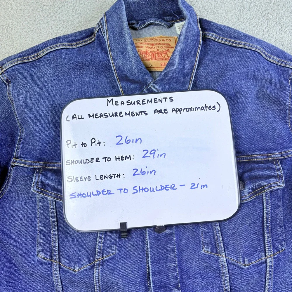 Levi's Trucker Denim Jacket Mens 2XL Blue Medium Wash Classic Jean Jacket
